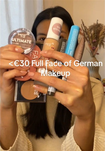 Full Face of German Drugstore Makeup Under €30
