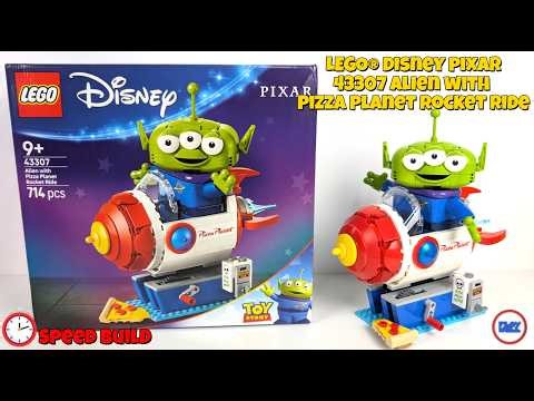 Building the new LEGO® Disney Pixar 43307 Alien with Pizza Planet Rocket Ride
