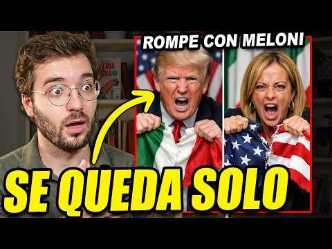 Trump loses his last friend in Europe. He attacks Italy too.