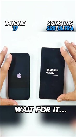 ☠️⚡IPHONE 17 VS SAMSUNG S25 ULTRA SPEED TEST!!#apple #smartphone #samsung