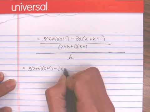 Difference Quotient with Fractions