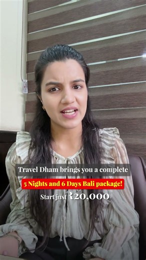 BALI IN ₹20,000?! 🌴 5N/6D Paradise Escape You Can’t Miss! ✈️ #traveldham
