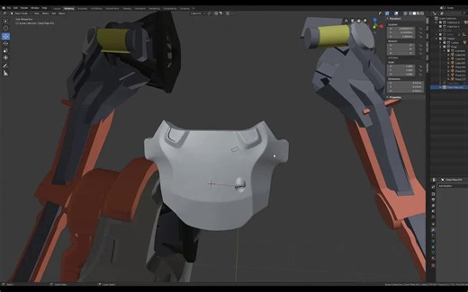 Blender Experiments - Mesh Machine Plugs for Production【subd+倒角修改器+plug流程】双语字幕