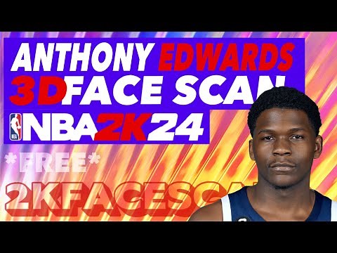 *FREE* NBA 2K FACE SCAN - ANTHONY EDWARDS 3D FACE SCAN