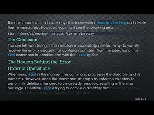 Resolving the No such file or directory Error in Linux using find with -exec