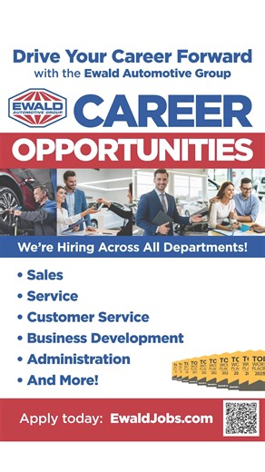 🚀 Drive Your Career Forward at Ewald Venus Ford's Hiring Event! 🚀 Are you looking for exciting automotive jobs in the Milwaukee area? Ewald Automotive Group is hosting a special hiring event at Ewald Venus Ford this week! Come for open interviews and on-the-spot hiring across all departments. Whether you're in sales, service, customer service, business development, administration, or more – we've got opportunities for you! Event Details: Dates: Tuesday, September 16, 2025 & Wednesday, Septembe