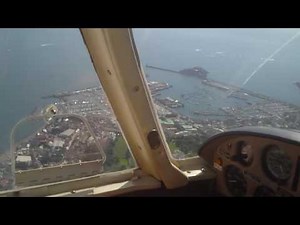 Guernsey airport landing 27 base & final.