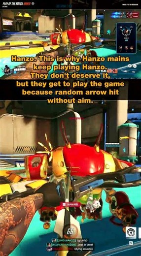 Why Hanzo Wins With Random Arrow Hits – The Hidden RNG Trick 🎯 #Hanzo #Overwatch #Gameplay