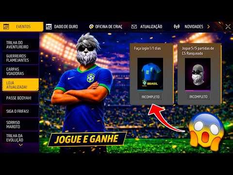 SAIU! EVENTO PEGUE A CAMISA DE TIME, NOVA ATUALIZAÇÃO, PET EVOLUTIVO, NOVIDADES FREE FIRE