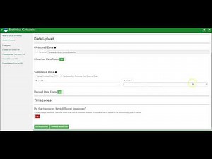 Tethys Statistics Calculator App - Merge Data Tutorial