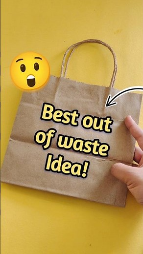 DIY Best out of waste Idea 🌈🤓 waste material craft idea! diy crafts 🌷 #shorts