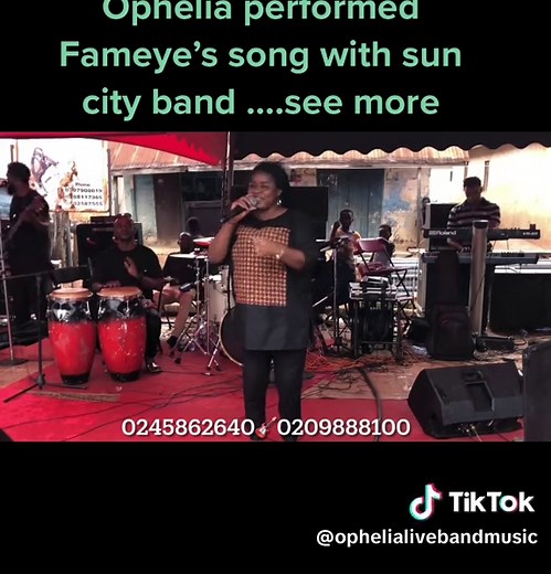 Live Band Performance by Ophelia and Sun City Band