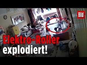 Elektro-Roller explodiert in Wohnzimmer! 😱
