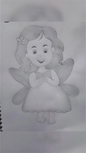 Draw a Girl angel 🧚 easy|step by step| #shorts #youtube #yt viral #angel #art