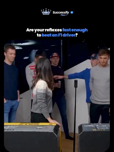 F1 drivers react faster than almost anyone on Earth, with reaction times often under 0.2 seconds. This is what it takes to survive a crash at 200 mph or gain a split-second edge at the start line. Most people can’t even blink that fast. Can you beat a Formula One driver on this reflex test? #f1 #positiveenergy #reaction #lifeadvice #relatable #reflex