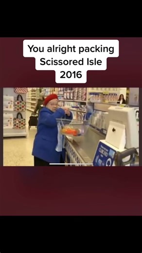 Alan Partridge Checkout Assistant at Tesco - Scissored Isle 2016