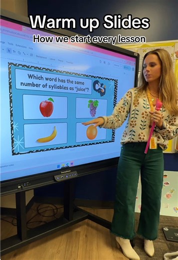 Effective Warm-Up Slides for Reading, Writing, and Math