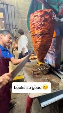 $0.87 Al pastor tacos 🌮 #streetfood #foodreview #tacos #alpastor #mexico