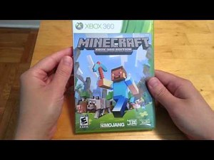 Minecraft Xbox 360 edition unboxing disc version
