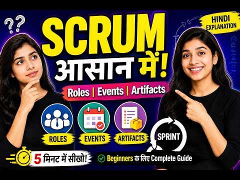 Scrum Process Explained in Hindi | Roles, Events & Artifacts Complete Guide | #edumultiverse