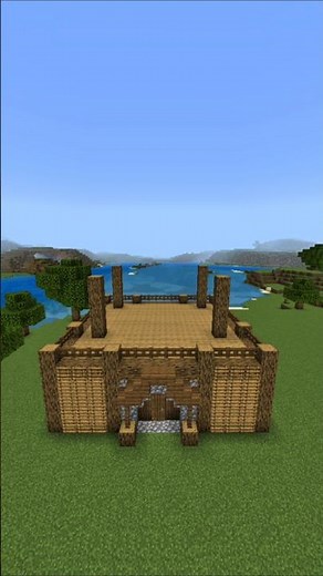 Beautiful Castle In Minecraft Tutorial Timelapse #minecraft #shorts #asmr