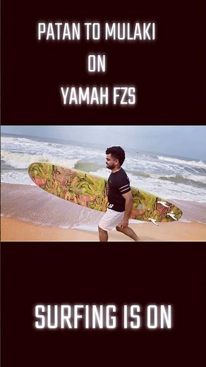 “Bike Pack On, Boards Up – Chasing Waves in Mulki!” #surfing #travelvlog #bikelife #bike #mulki