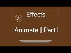 21 - ( jQuery Tutorial ) Effects: Animate || Part 1