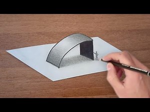 COMO DIBUJAR UNA FIGURA EN 3D MUY FACIL - DIBUJOS CON LAPIZ