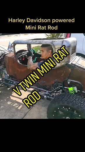 Harley Davidson Mini Rat Rod: V Twin Motorcycle