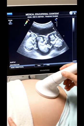 ✨ 4D Saw: The Miracle of the 3 Hearts! #baby #ultrasound #miracleoflife #pregnant