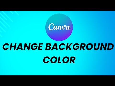 How To Change Background Color In Canva