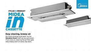 To maintain ductless fans, homeowners have to wash the unit filter monthly Now, Elevation Panel makes daily-based maintenance to get easy！ By activating the Elevation Panel function on remote controller (or smart controller), the panel will go straight down to you for easily taking out the air filter. The adjustable length of the ropes can be set as 1.5M or 2M for different height of the storey. Let Midea IN-Cassette give your customers the whole fresh and breezy air at home. | Midea Heating & C