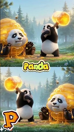 M N O P Monkey Daddy & Baby Panda Bee Rescue Song – Don’t Tease Beehives Learn ABC Animals 🐝🐼