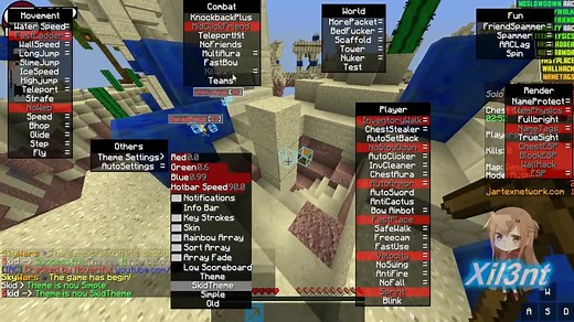 Skid 8.2 Minecraft Hack Client! [Nice Bypass! ]Skywars