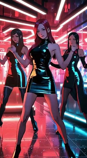 🎶 K-Pop Anime Dance | Futuristic Idol Performance