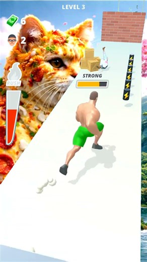 Muscle Rush 💪 Crazy Strength Run | Epic Gameplay |#musclerush3d #shorts #cooljuyel #gaming