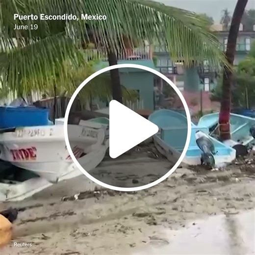 Hurricane Erick weakened Thursday and was downgraded to a tropical storm after hitting Mexico s southern coastline as a Category 3 storm leaving flash floods landslides and tides of washed-up debris - NewsBreak
