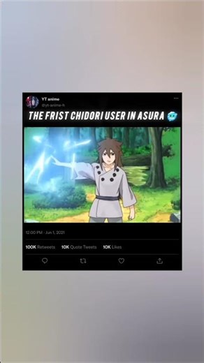 the Frist chidori user in Asura 🥶