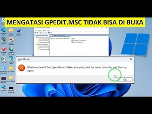 How to Fix Unable to Open gpedit.msc on Windows 10/11