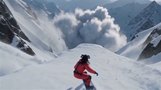 【星辰｜极限高山滑雪】穿梭冰峰碎雪！电影级 8K 极限运动大片，爽度拉满