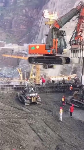 China’s Python Dam: Where Trucks Literally Fly in the Air #shorts #ChinaDam #PythonDam