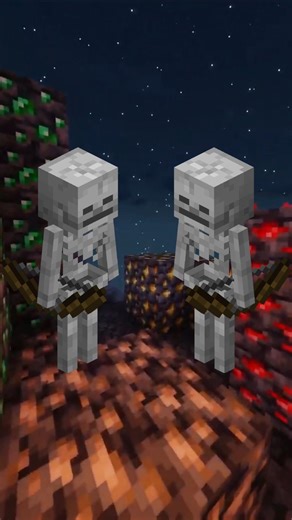 skeleton battle goes WRONG 😱 | #minecraft