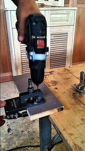 Perfect 35mm Hinge Holes: The Essential Woodworking Jig! #diy #WoodworkingJig #HingeHoles #tools