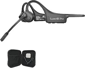 Open Ear Bone Conduction Headphones with mic - Bluetooth Headset Waterproof Bone Conducting Earphones, Headphones Wireless Earbuds Set, with QCC Chip, CVC8.0 Noise-canceling