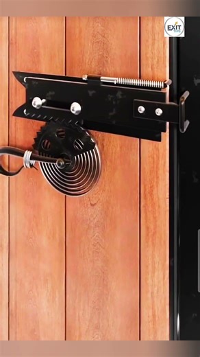 Automatic Spring-Loaded Door Latch DIY #DIY #HomeHacks #mechanicalengineering