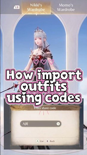 How to Import Outfits Using Codes 👗 | Infinity Nikki Guide