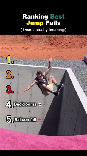 Ranking The Best Jump Fails Ever 😂💀 #parkour #funny #fails #ranking #shorts #viral