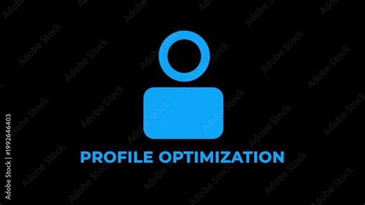 Profile Optimization Animation Icon – Modern User Account UI Motion Design
