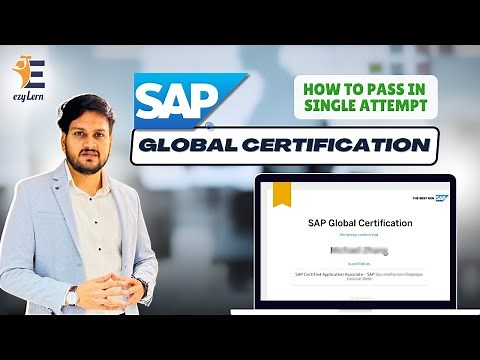 SAP Global Certification Exam | How to pass SAP Global certification Exam in Single Attempt