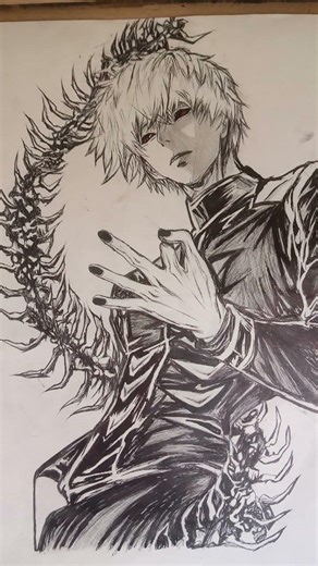 Ken kaneki #tokyoghoul #drawing#animeeart #artshorts #manga #art #sketch #shorts #kaneki #kenkaneki